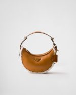 Prada Arqué Small Shearling Shoulder Bag